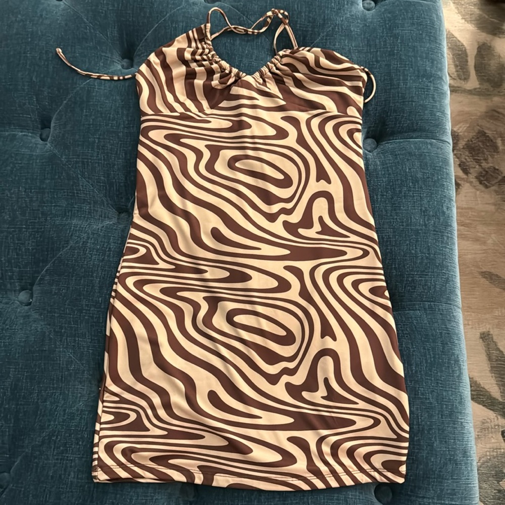 Garage brand, petite small, halter, bodycon dress